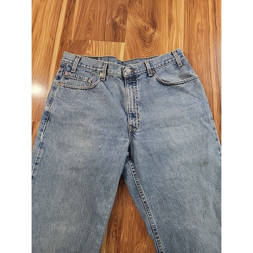 Vintage 90s Levi's 550 Jeans Relaxed Fit Y2k 36x32 Denim Light Wash Grunge Rock
